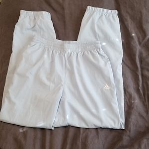 M baby blue Adidas pants